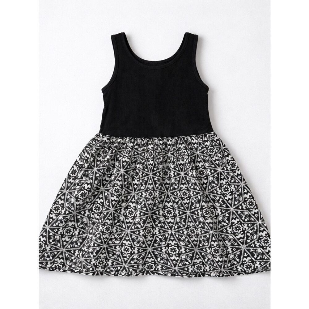 Gap Kids black and white tank dress size XS (4-5) E UC